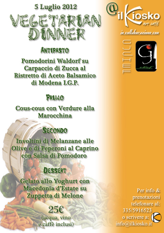 immagine:  VEGETARIAN DINNER ''DUE''